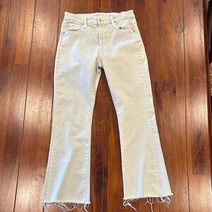Ag Adriano Goldschmied Light Green Flare Jeans Sz 28